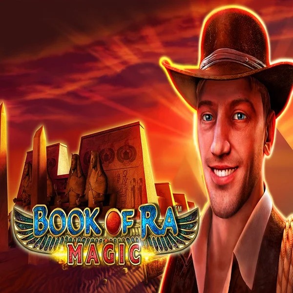 Official Slots logo: Book of Ra Magic by Greentube at Luckygem Casino